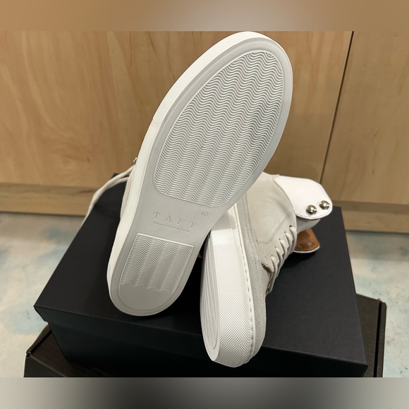 Taft - Fifth Ave High Top Men’s Sneaker in Cream - Picture 3 of 5
